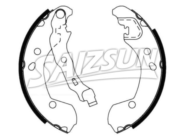 刹车蹄片 Brake Shoe Set:44060-AX625