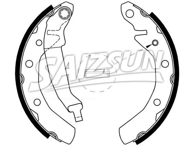 Bremsbackensatz Brake Shoe Set:96268686