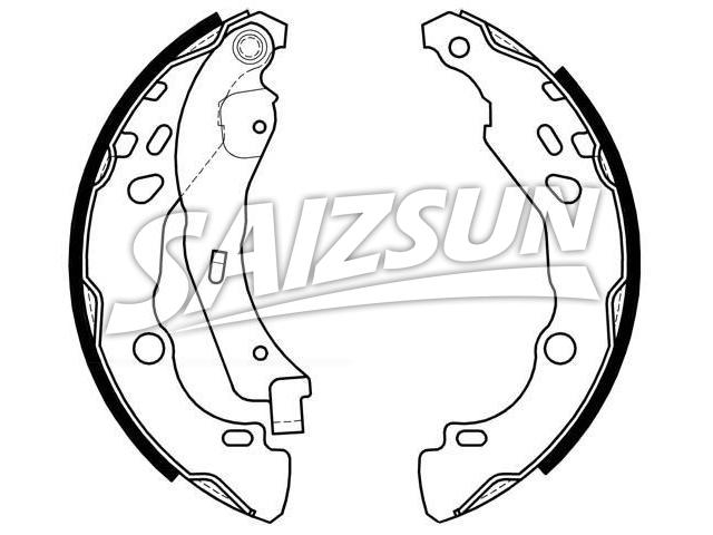Bremsbackensatz Brake Shoe Set:77 01 207 178
