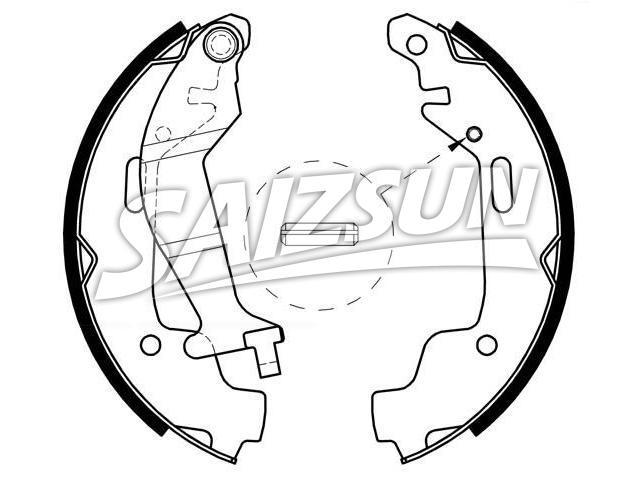 Bremsbackensatz Brake Shoe Set:9209090