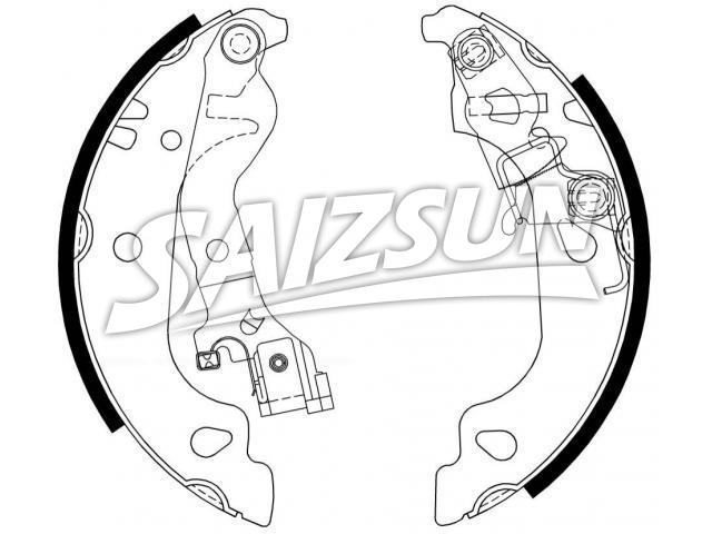 Bremsbackensatz Brake Shoe Set:77362295