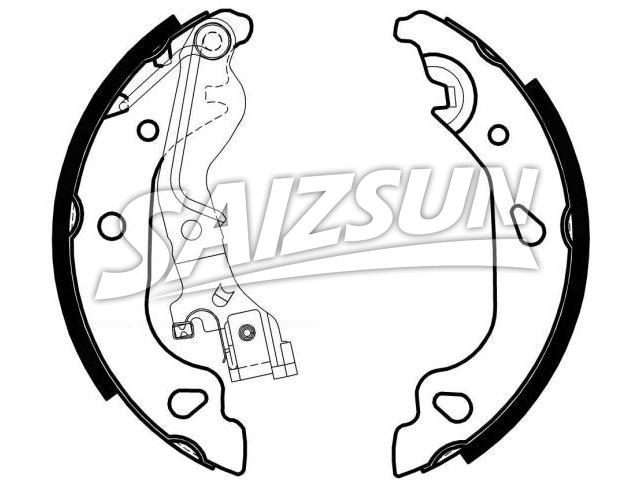 Bremsbackensatz Brake Shoe Set:77362296