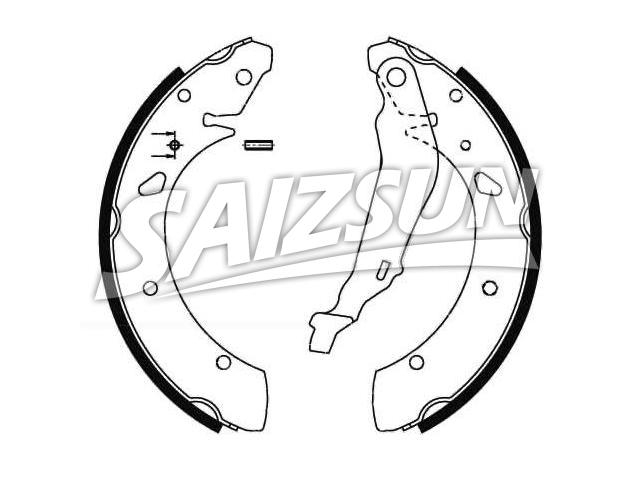 Bremsbackensatz Brake Shoe Set:04431-S1A-E60