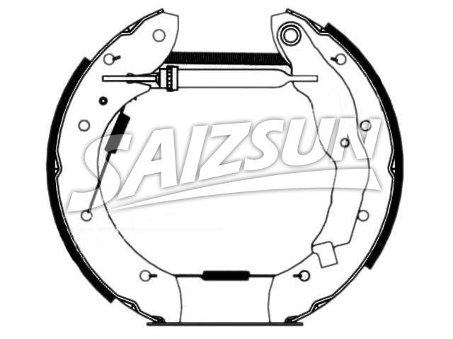 Brake Shoe Set:77 01 205 307