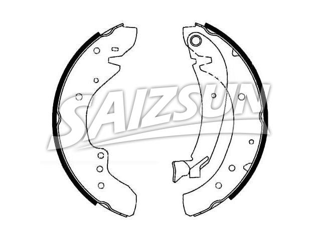 Brake Shoe Set:4241.2X