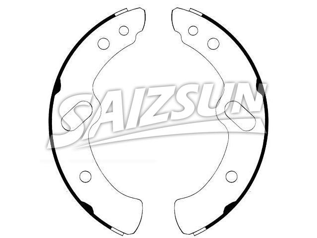 刹车蹄片 Brake Shoe Set:S672-1458