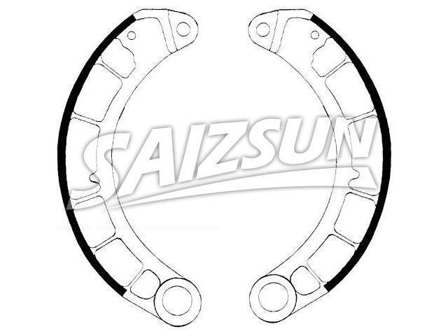 刹车蹄片 Brake Shoe Set:S718-1418