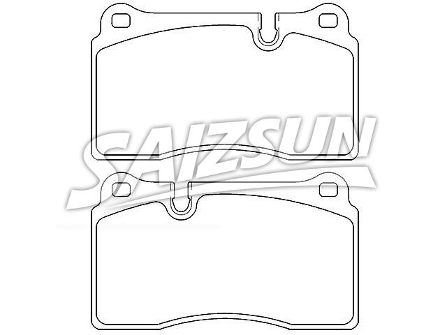 刹车片 Brake Pad Set:4G43-2D007-AA