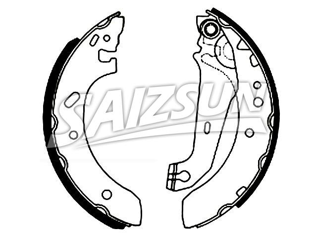 刹车蹄片 Brake Shoe Set:B2010640500