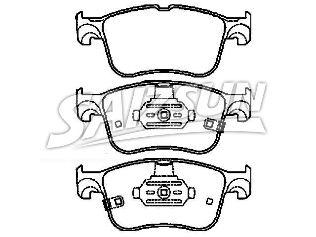 刹车片 Brake Pad Set:2 454 601