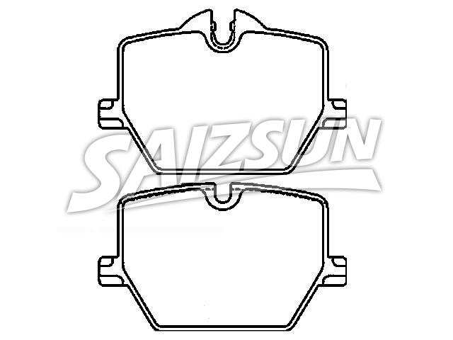 刹车片 Brake Pad Set:34 20 6 888 835