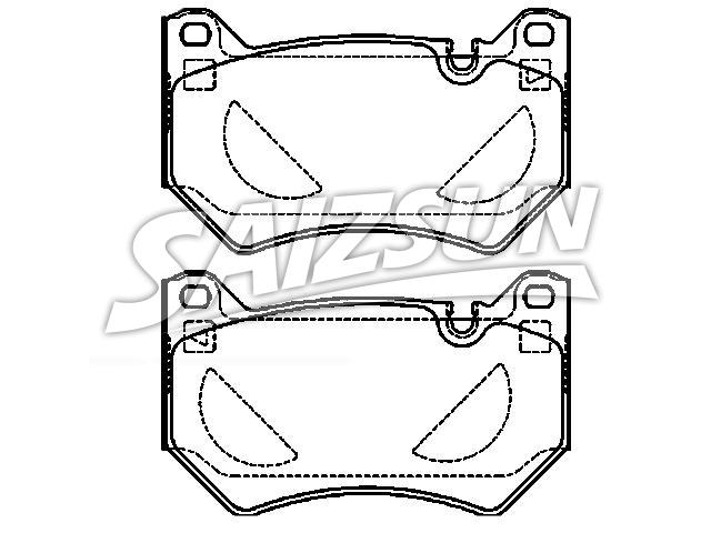 刹车片 Brake Pad Set:80A 698 151 C