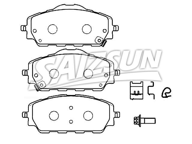 Bremsbelagsatz, Scheibenbremse Brake Pad Set:EFS1-2011-CA