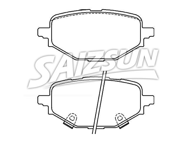 Bremsbelagsatz, Scheibenbremse Brake Pad Set:VAY02643Z