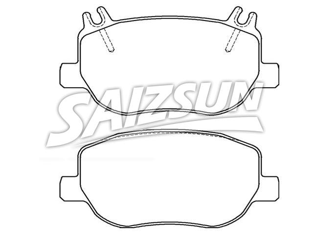 Bremsbelagsatz, Scheibenbremse Brake Pad Set:A0004200406