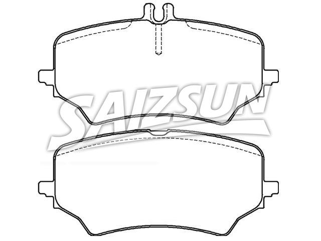 Bremsbelagsatz, Scheibenbremse Brake Pad Set:000 420 64 03