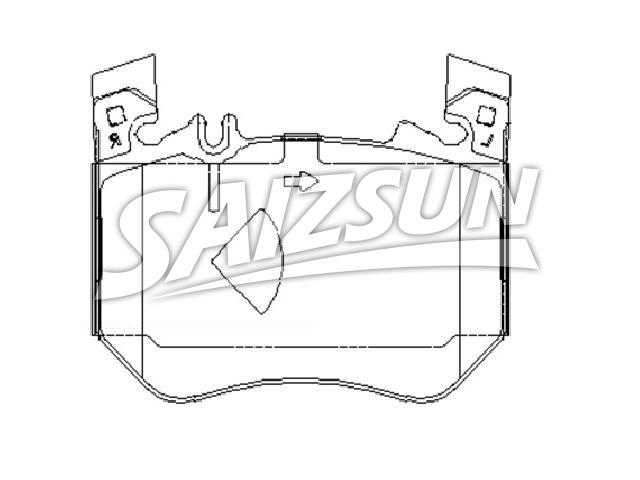 Bremsbelagsatz, Scheibenbremse Brake Pad Set:A 000 420 06 04