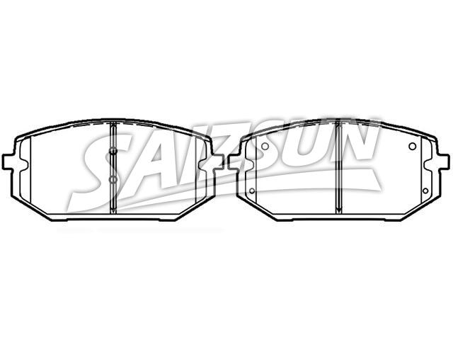 Bremsbelagsatz, Scheibenbremse Brake Pad Set:58101R2A10