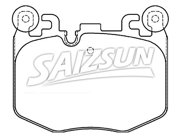 Bremsbelagsatz, Scheibenbremse Brake Pad Set:34 10 8 842 387