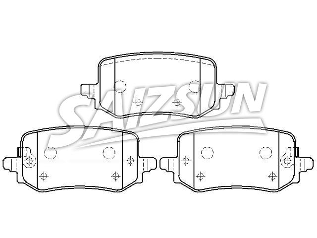 Bremsbelagsatz, Scheibenbremse Brake Pad Set:58302-N7A60
