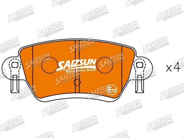 тормозная кладка Brake Pad Set:D4060-MP110-C2