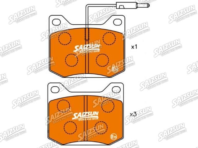 Brake Pad Set:001 367 50 00