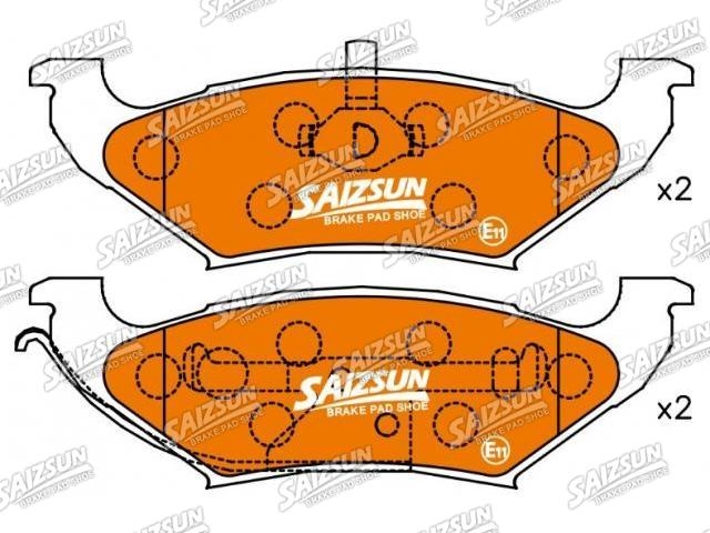 Brake Pad Set:F1VY-2200-A