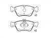 Bremsbelagsatz, Scheibenbremse Brake Pad Set:002 420 96 20