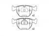 Bremsbelagsatz, Scheibenbremse Brake Pad Set:34 11 2 157 589