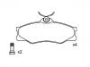 Bremsbelagsatz, Scheibenbremse Brake Pad Set:251 698 151 F