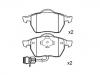 Pastillas de freno Brake Pad Set:4A0 698 151