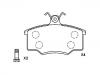 Bremsbelagsatz, Scheibenbremse Brake Pad Set:431 698 151 E