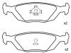 Bremsbelagsatz, Scheibenbremse Brake Pad Set:41 96 317