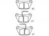 Pastillas de freno Brake Pad Set:140361