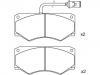 Plaquettes de frein Brake Pad Set:190 6040