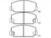 Bremsbelagsatz, Scheibenbremse Brake Pad Set:04491-20062