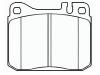 Bremsbelagsatz, Scheibenbremse Brake Pad Set:001 586 18 42