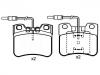 Bremsbelagsatz, Scheibenbremse Brake Pad Set:95 619 549