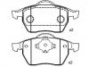 Bremsbelagsatz, Scheibenbremse Brake Pad Set:8D0 698 151 A