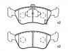 Bremsbelagsatz, Scheibenbremse Brake Pad Set:04465-05020