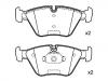 Bremsbelagsatz, Scheibenbremse Brake Pad Set:34 11 2 282 995