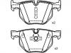 Bremsbelagsatz, Scheibenbremse Brake Pad Set:34 21 6 763 043