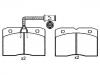 Bremsbelagsatz, Scheibenbremse Brake Pad Set:9 940 082