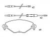 Bremsbelagsatz, Scheibenbremse Brake Pad Set:4252.15