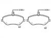 Bremsbelagsatz, Scheibenbremse Brake Pad Set:4254.11