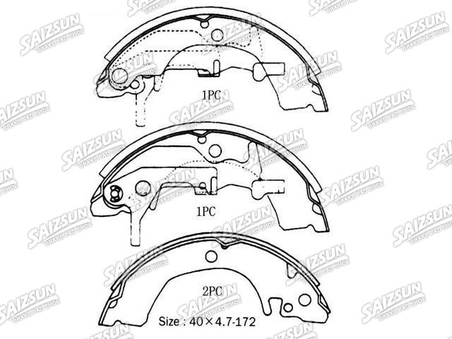 Brake Shoe Set Brake Shoe Set:MB193136