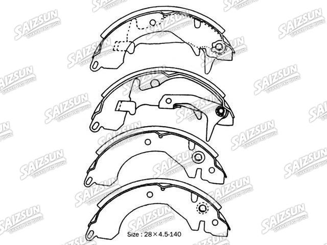 Brake Shoe Set Brake Shoe Set:MB366330