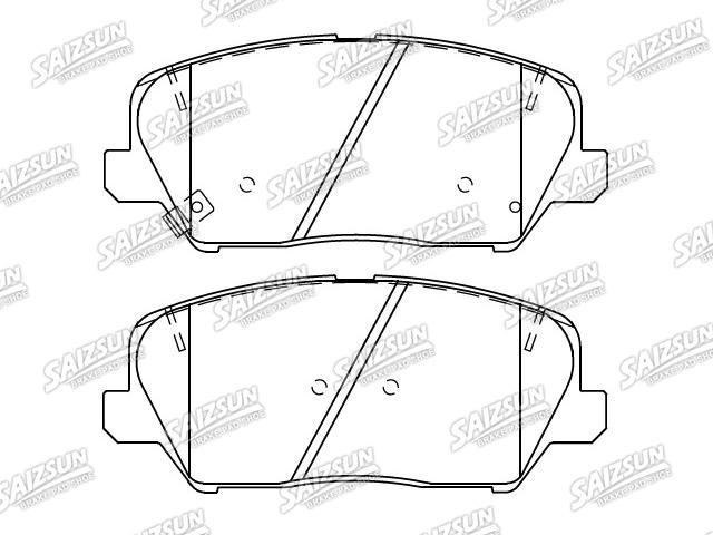 тормозная кладка Brake Pad Set:58101-2VA25