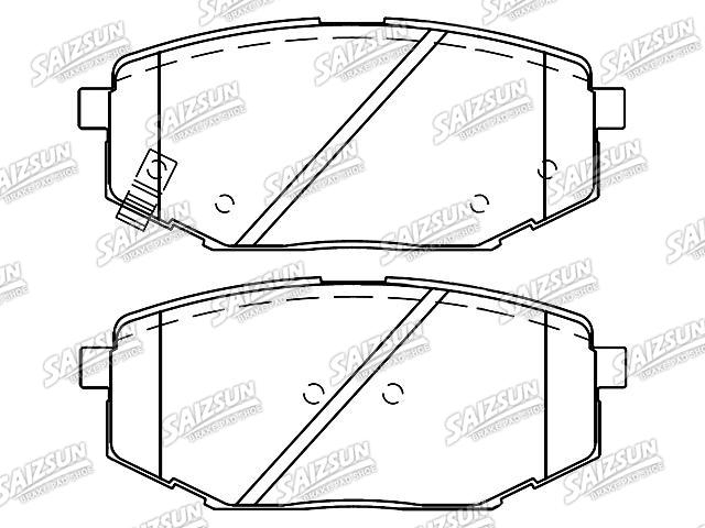 тормозная кладка Brake Pad Set:58215-3B0S0