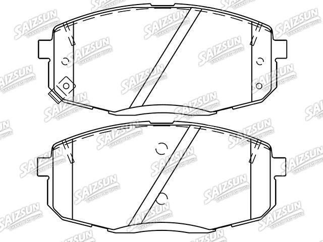 тормозная кладка Brake Pad Set:58101-M0A00